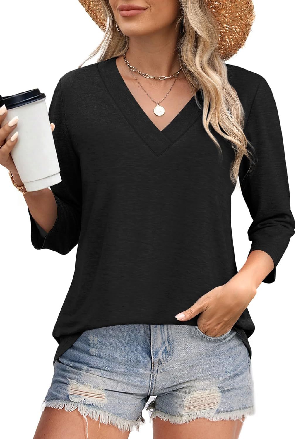 Briallen | Relaxed V-Neck Blouse