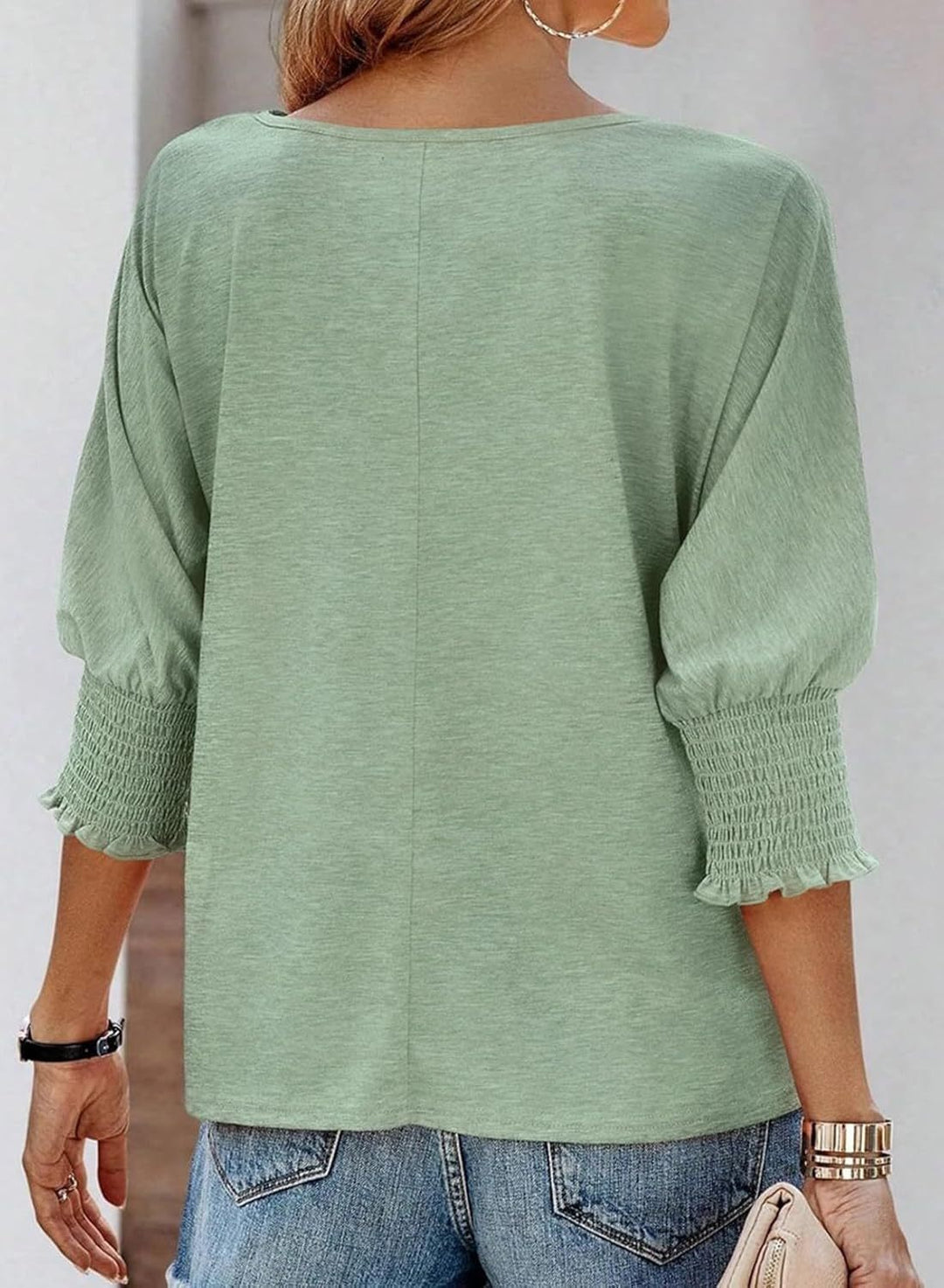 Ellen | Classic Crewneck Blouse