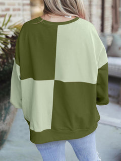 Elin | Plus Size Colourblock Sweatshirt