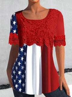 Barbara | Lace Graphic Tee