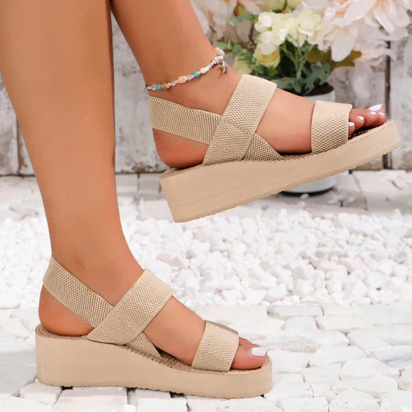Frankie | Woven Platform Sandals