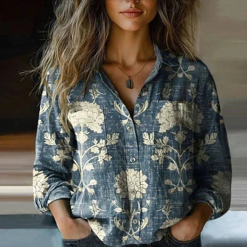 Nuala | Vintage Printed Blouse