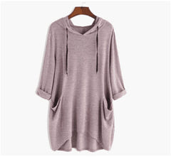 Orla | Elegant Draped Sweatshirt