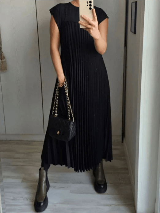 Mackenzie | Pleated Elegant Dress