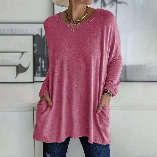 Dianne | Relaxed Pocket Top, Flared Hem