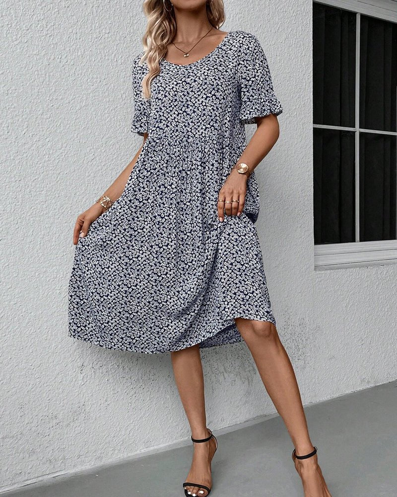 Vera | Floral Bloom Midi Dress