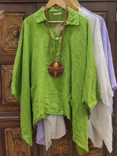 Olive | Breezy Collared Top
