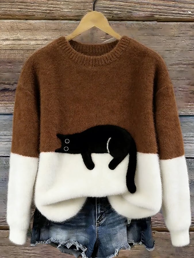 Pyper | Cosy Cat Graphic Sweater