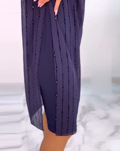 Alyssa | Pleated Shift Dress