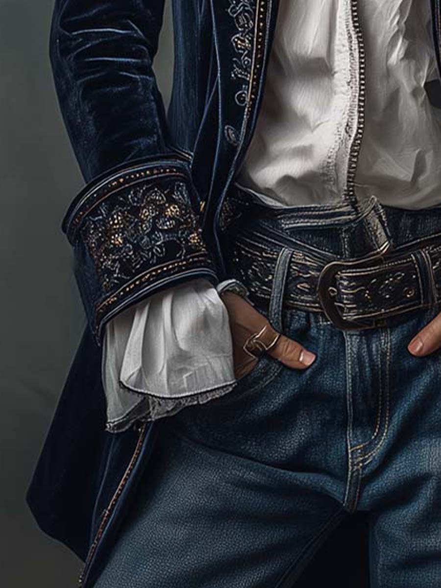 Ellie-Mae | Embroidered Longline Jacket