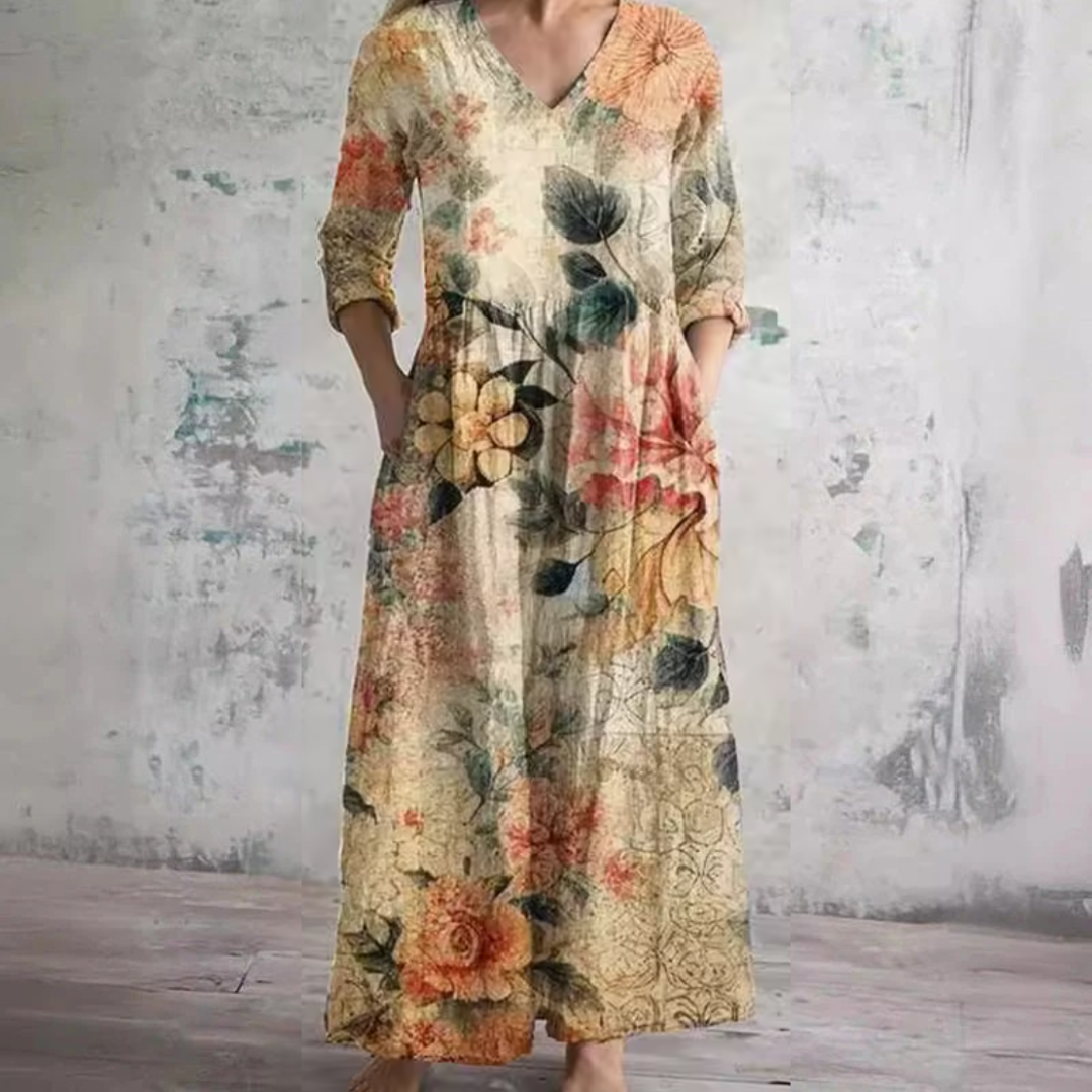 Pennie | Floral Summer Midi Dress