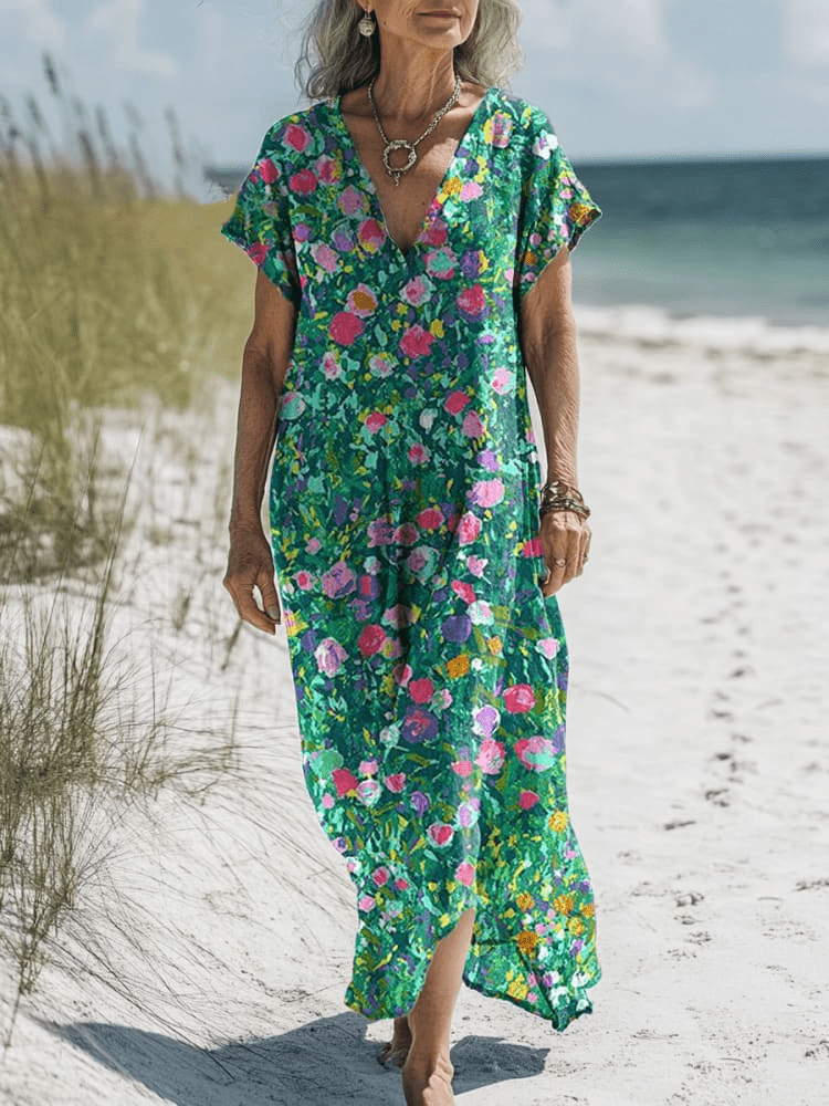 Kerr | Artistic Floral Dress