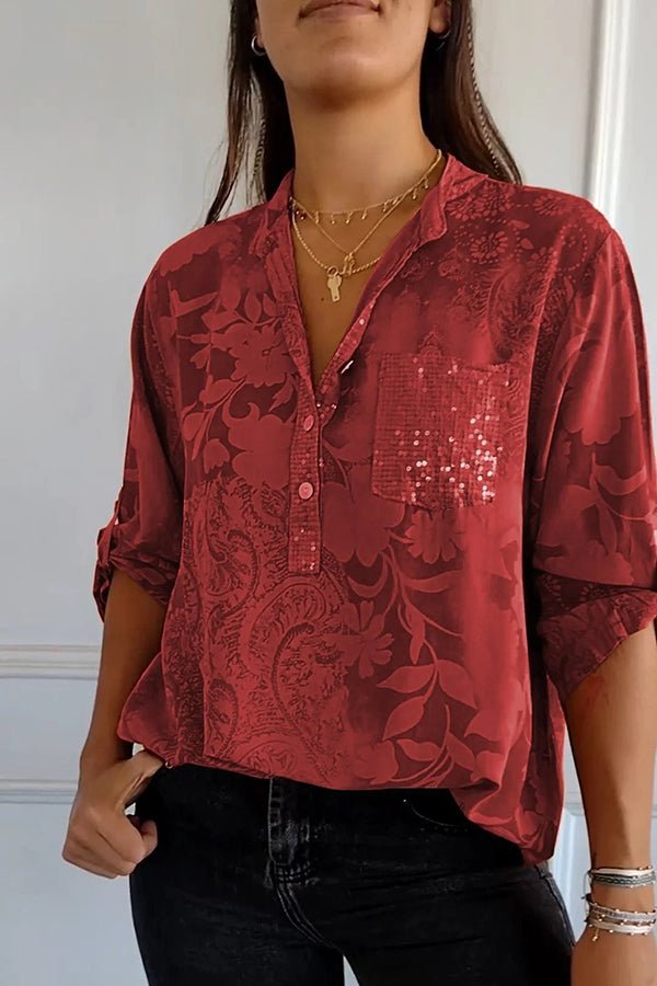 Victoria | Elegant Sequin Top