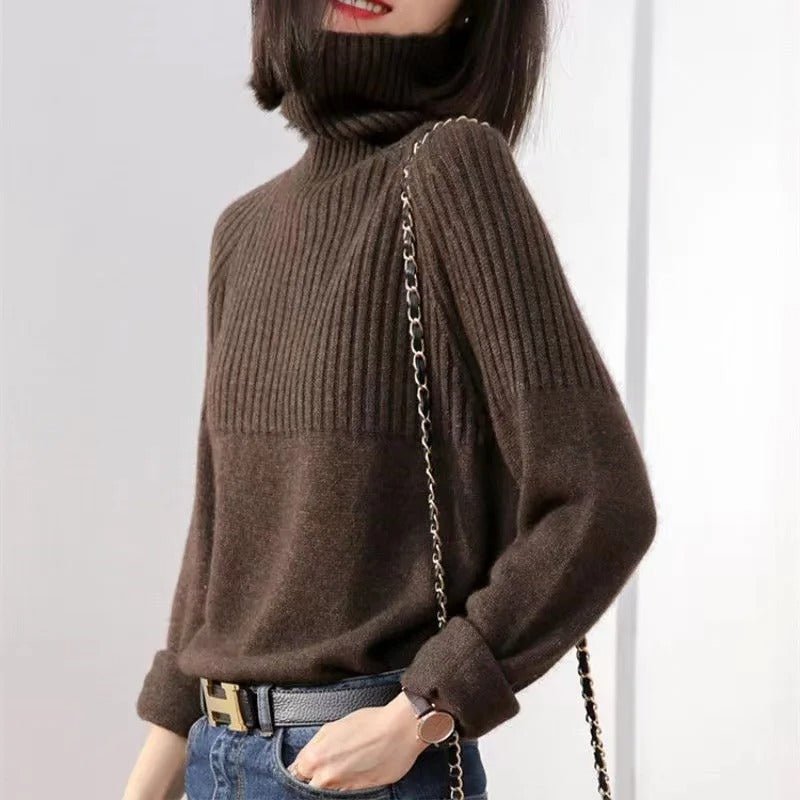 Lynda | Soft Roll Neck Knit Sweater