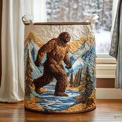 Rebekah | Forest Quilted Laundry Basket