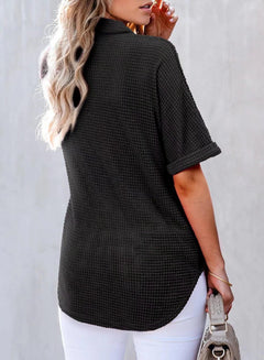 Bethan | Waffle Knit Shirt