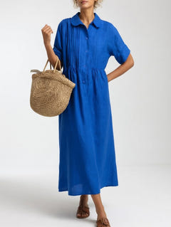 Ellice | Flowing Cotton Shirt Dress