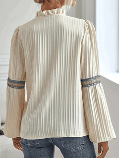 Janet | Graceful V-Neck Blouse