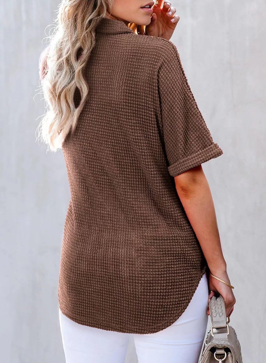 Bethan | Waffle Knit Shirt