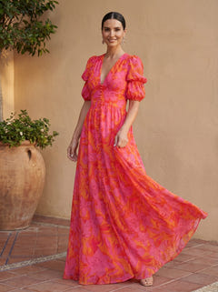Grainne | V-Neck Maxi Dress