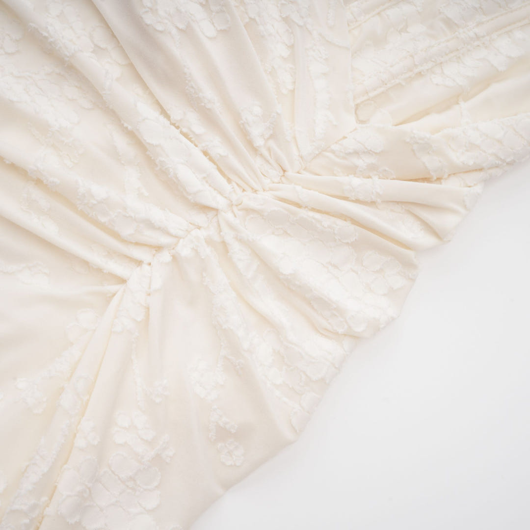Liliwen | Elegant Floral Jacquard Dress