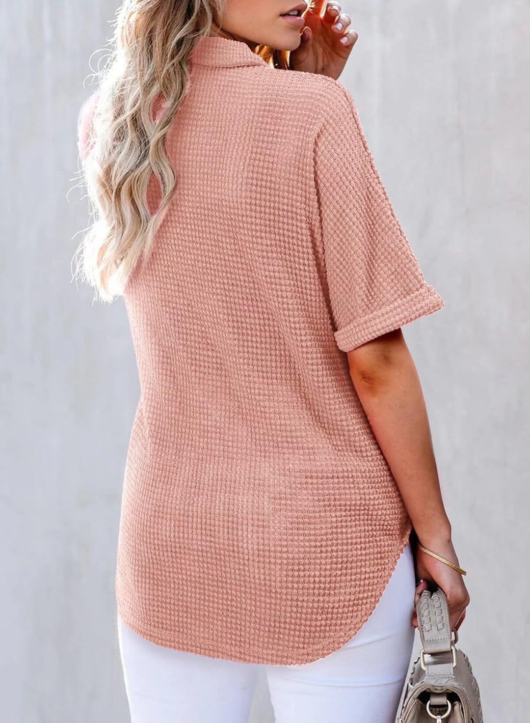 Bethan | Waffle Knit Shirt