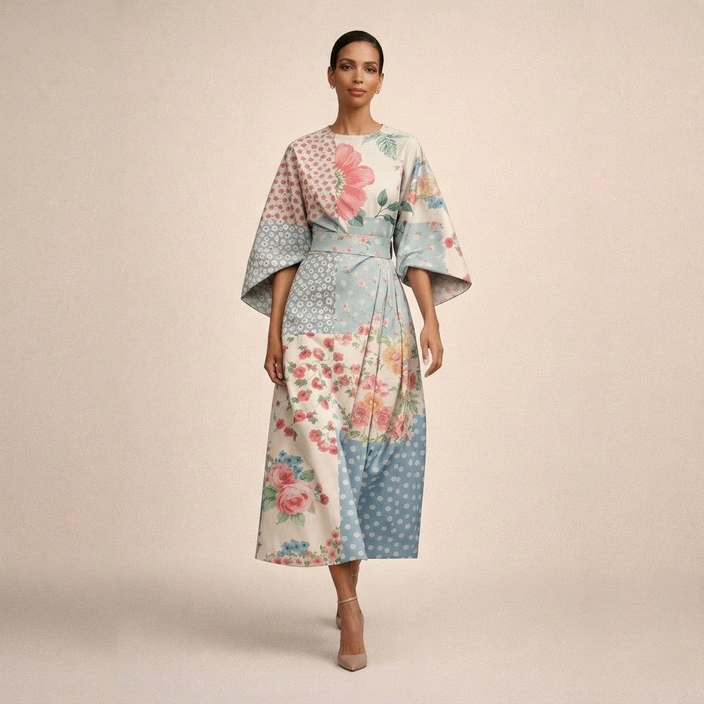Linnea | Floral Soft-Touch Midi Dress