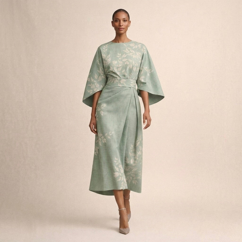 Linnea | Floral Soft-Touch Midi Dress