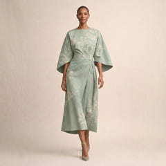 Linnea | Floral Soft-Touch Midi Dress