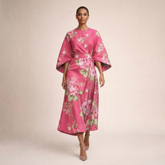 Linnea | Floral Soft-Touch Midi Dress