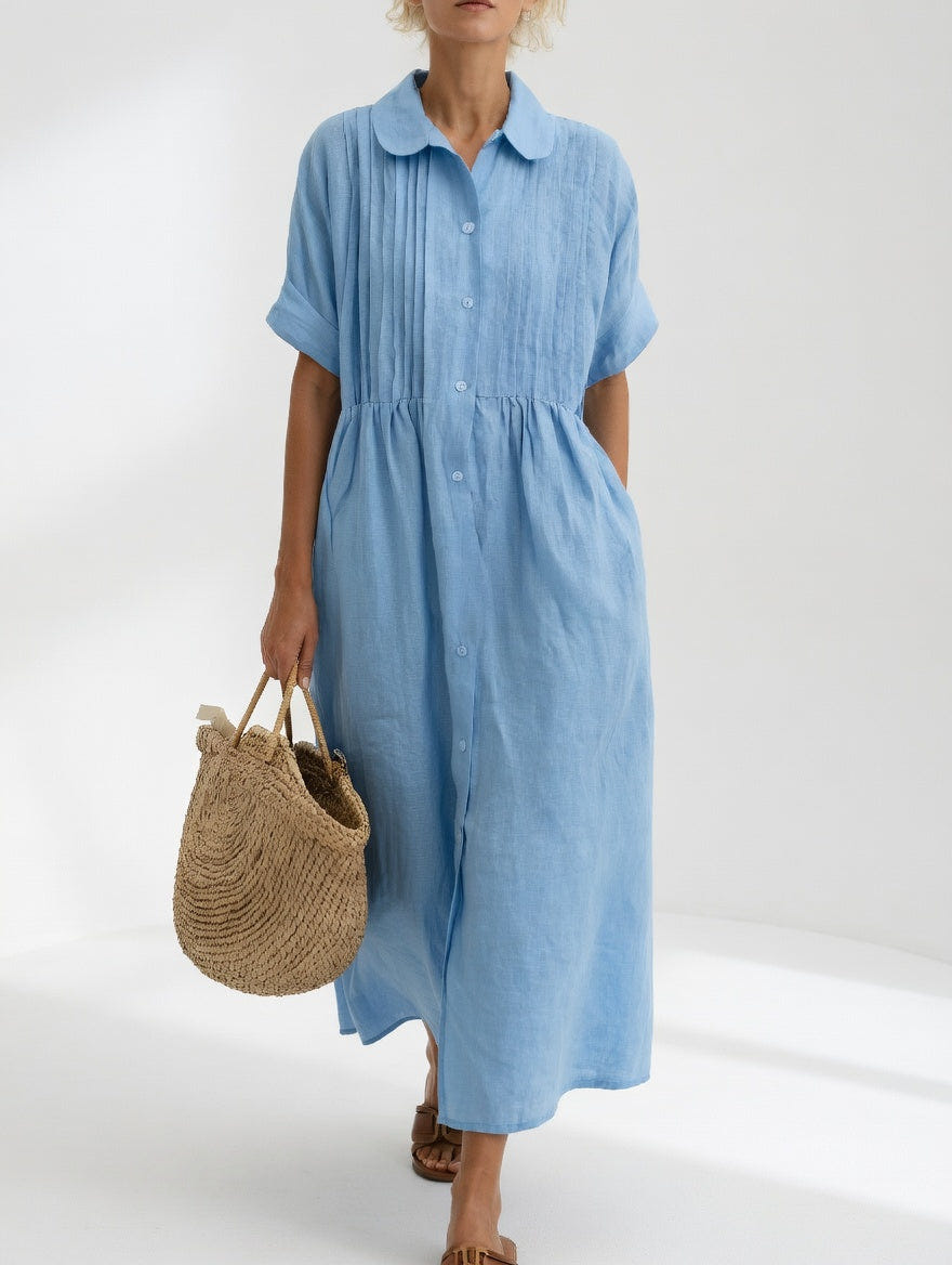 Ellice | Flowing Cotton Shirt Dress