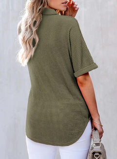 Bethan | Waffle Knit Shirt