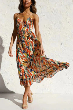Vienna | Colourful Midi Dress