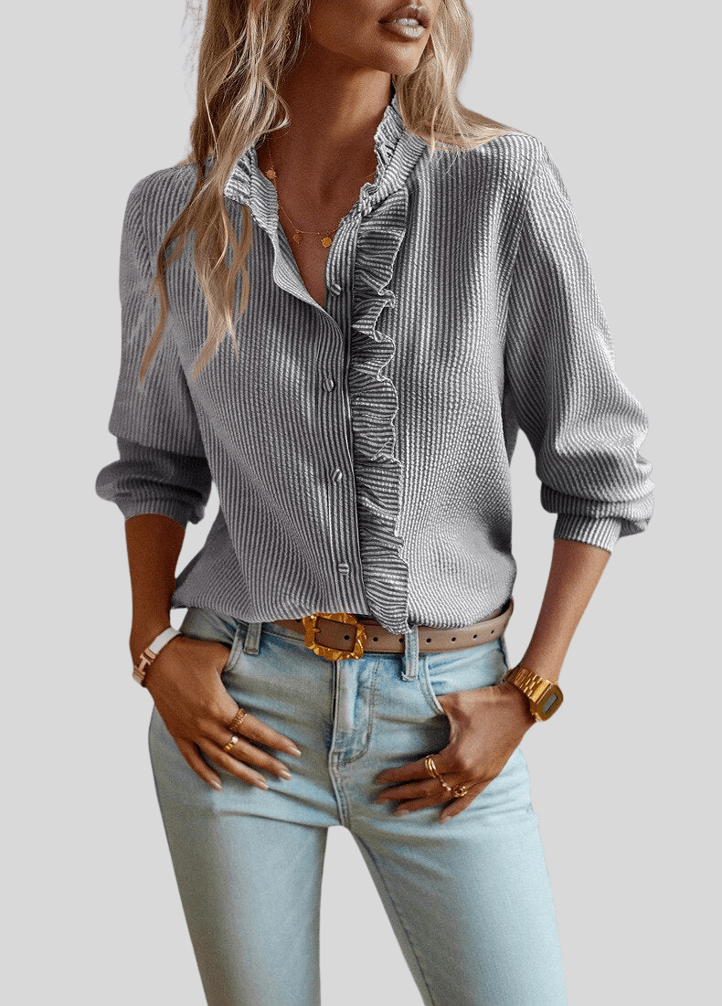 Martha | Elegant Ruffle Blouse