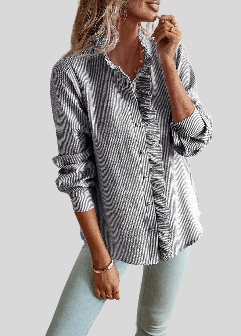 Martha | Elegant Ruffle Blouse