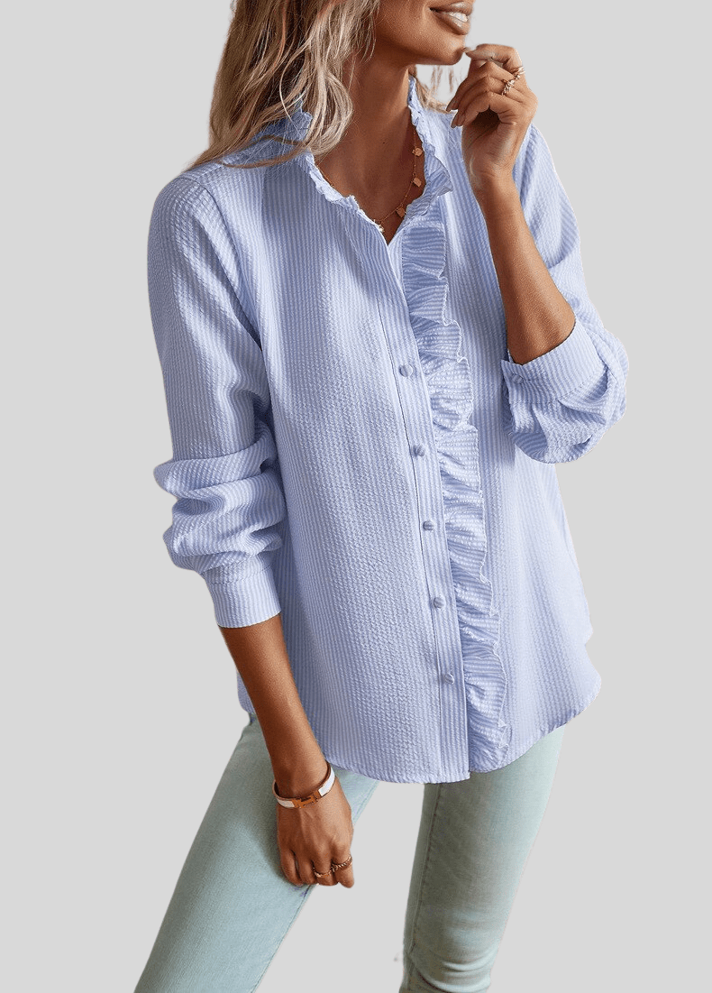 Martha | Elegant Ruffle Blouse