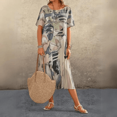Xenia | Printed Midi Dress