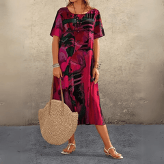 Xenia | Printed Midi Dress