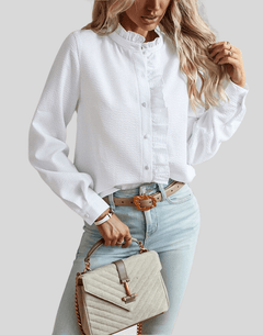 Martha | Elegant Ruffle Blouse