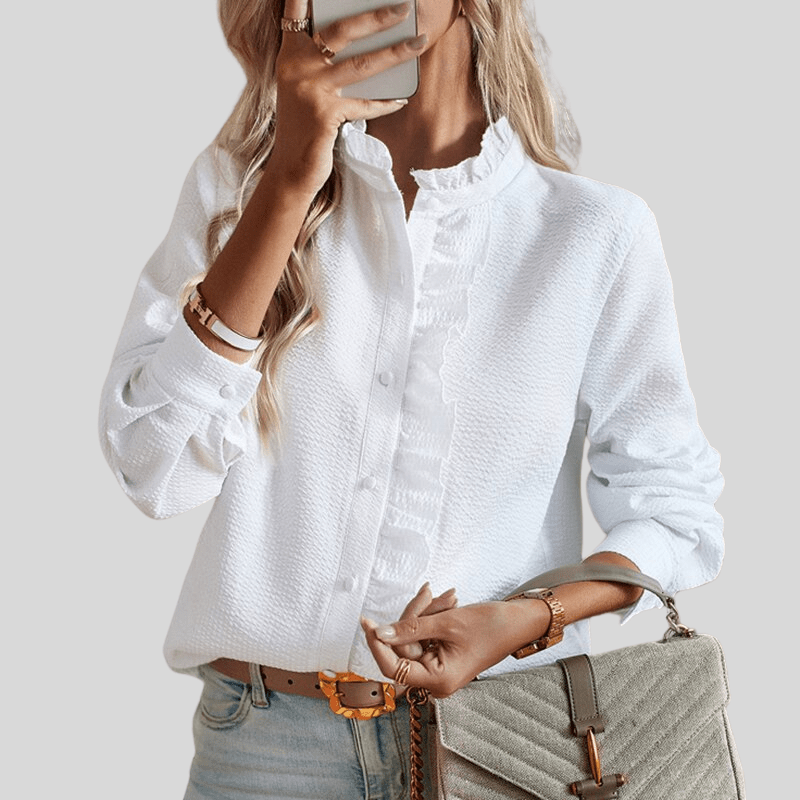 Martha | Elegant Ruffle Blouse