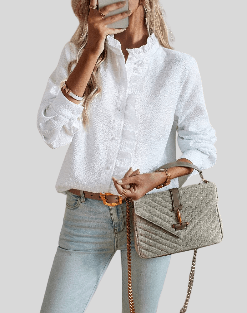 Martha | Elegant Ruffle Blouse