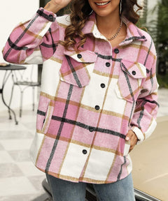 Aine | Plaid Shacket Cosy