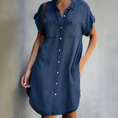 Jasmine | Relaxed Denim with Belly Coverage Dress