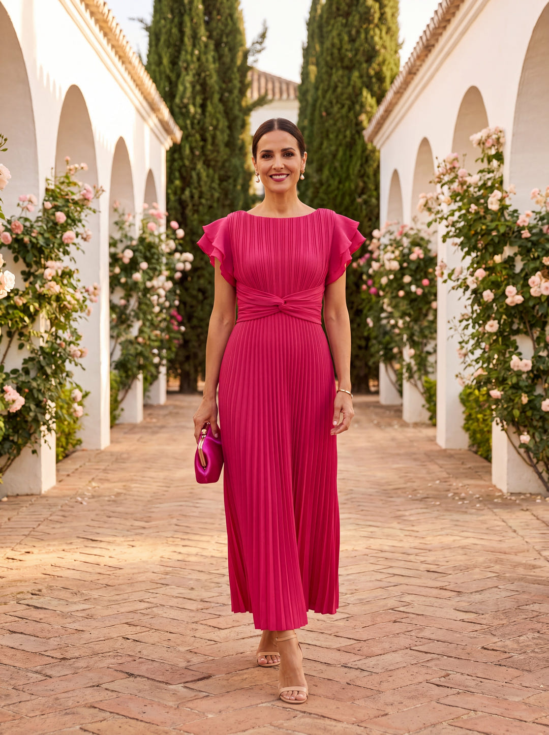 Dana | Pleated Tulle Gown
