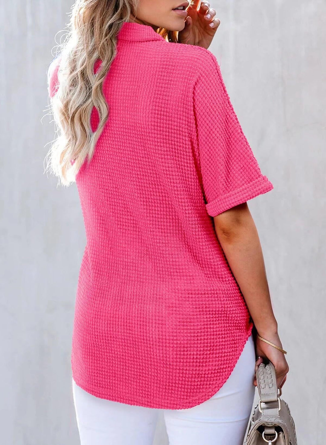 Bethan | Waffle Knit Shirt
