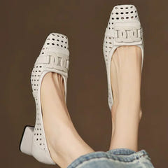 Treasa | Woven Leather Heel