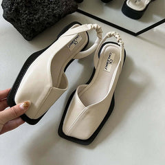 Maureen | Slip-On Square Toe Flats