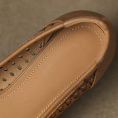 Treasa | Woven Leather Heel