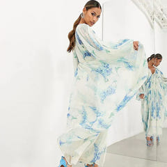 Wanda | Floral Drawstring Maxi Dress