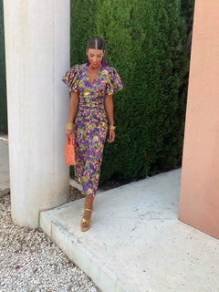 Rnona | Breezy Floral Midi Dress